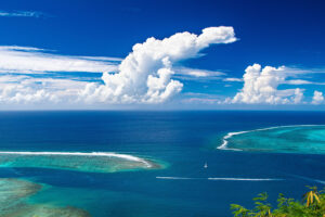 Moorea, magnifique vue, en Polynésie française
