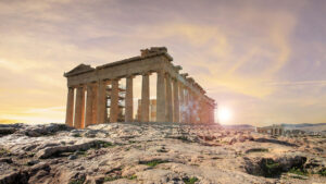 Acropole d'Athènes, en Grèce