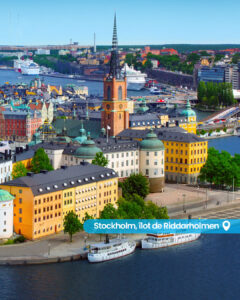 Suède, Stockholm, île de Riddarholmen, église de Riddarholmen
