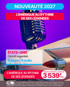 L'Amérique au rythme de ses légendes, micro rétro, voiture américaine rose rétro, nouveauté, circuit